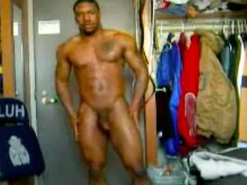 Black Bodybuilder Shows Off His Muscular Body And BBC